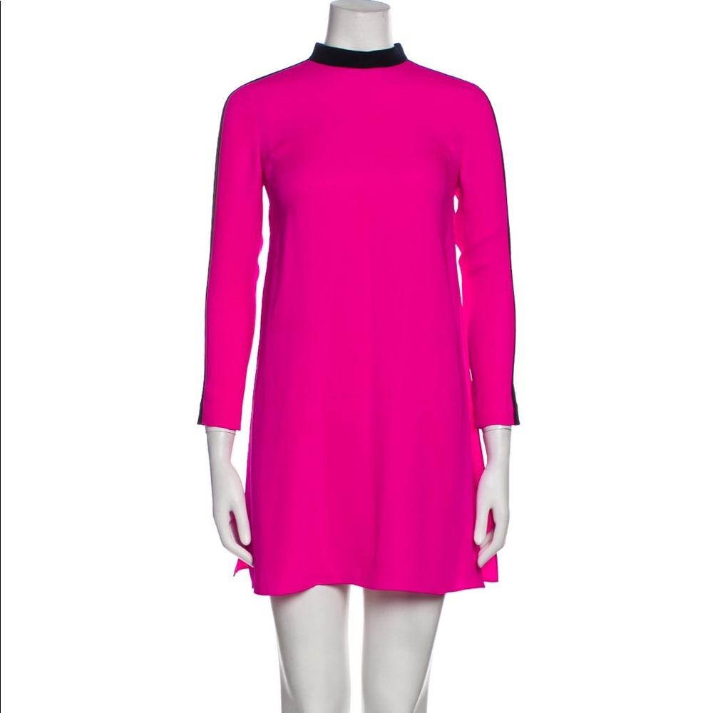 A.L.C. hot pink 100% silk mini dress XS, size 0